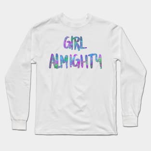 Girl almighty - bright colorful Long Sleeve T-Shirt